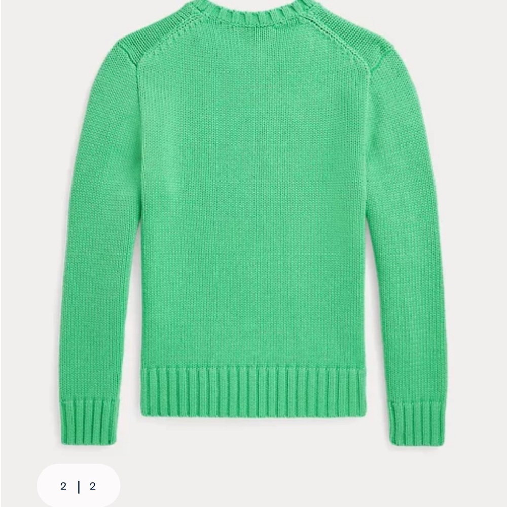 Ralph Lauren Green Flag Sweater RARE BRAND NEW - Picture 2 of 5